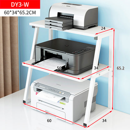 Cosmic 3-Tier Desk Hutch Storage Shelf Unit Office Organizer (White)