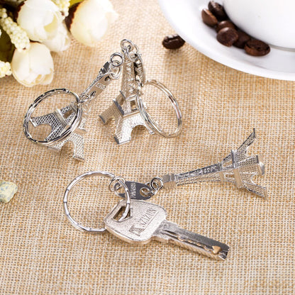 3D Eiffel Tower Keychain Metal Key Chain Keyring