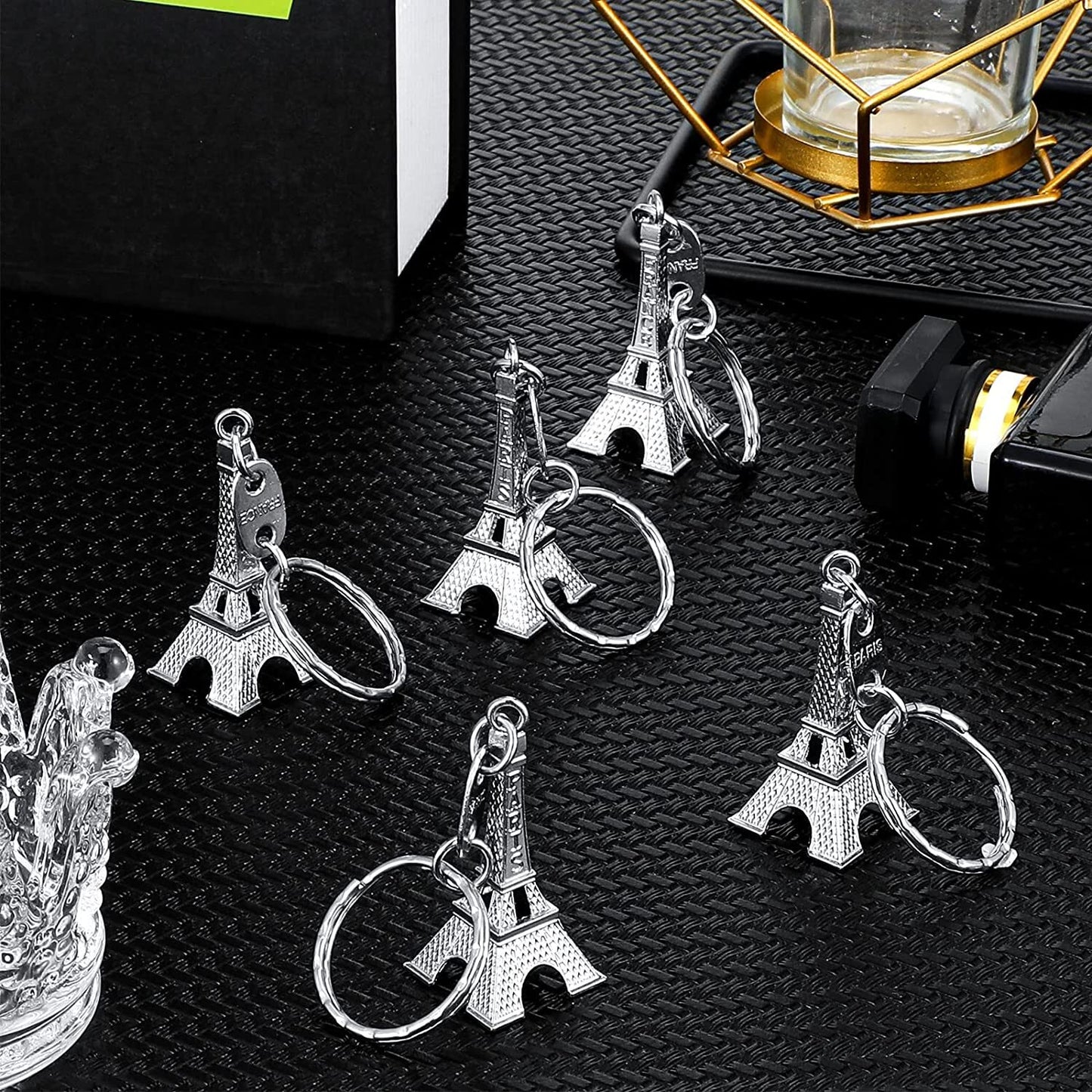 3D Eiffel Tower Keychain Metal Key Chain Keyring