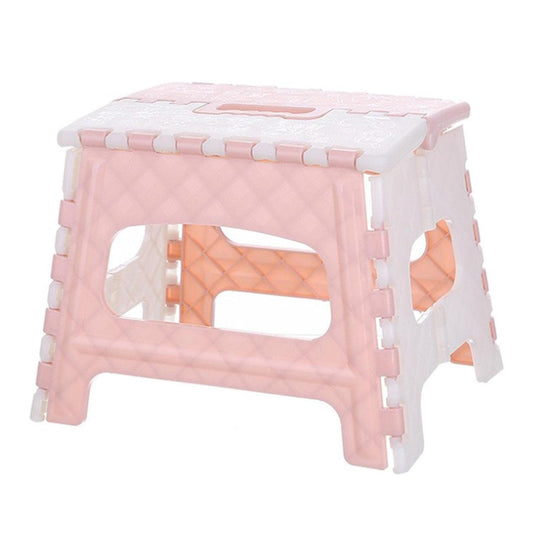 Portable Anti-Slip Foldable Step Stool for Kids and Adults (Pink)