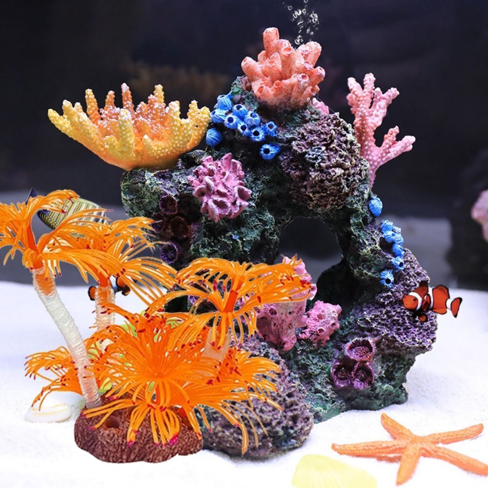 Artificial Coral Aquarium Decor Silicone Plants Fish Tank Decoration