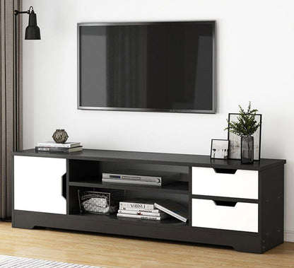 Delta TV Cabinet Entertainment Unit (Black & White)