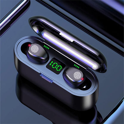 TWS Wireless Bluetooth Headset Stereo Earphones Touch Digital Display Sports Earbuds