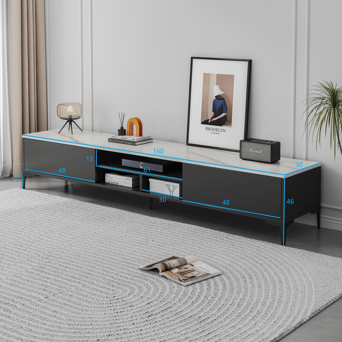 Minimalist TV Cabinet Entertainment Unit 160cm