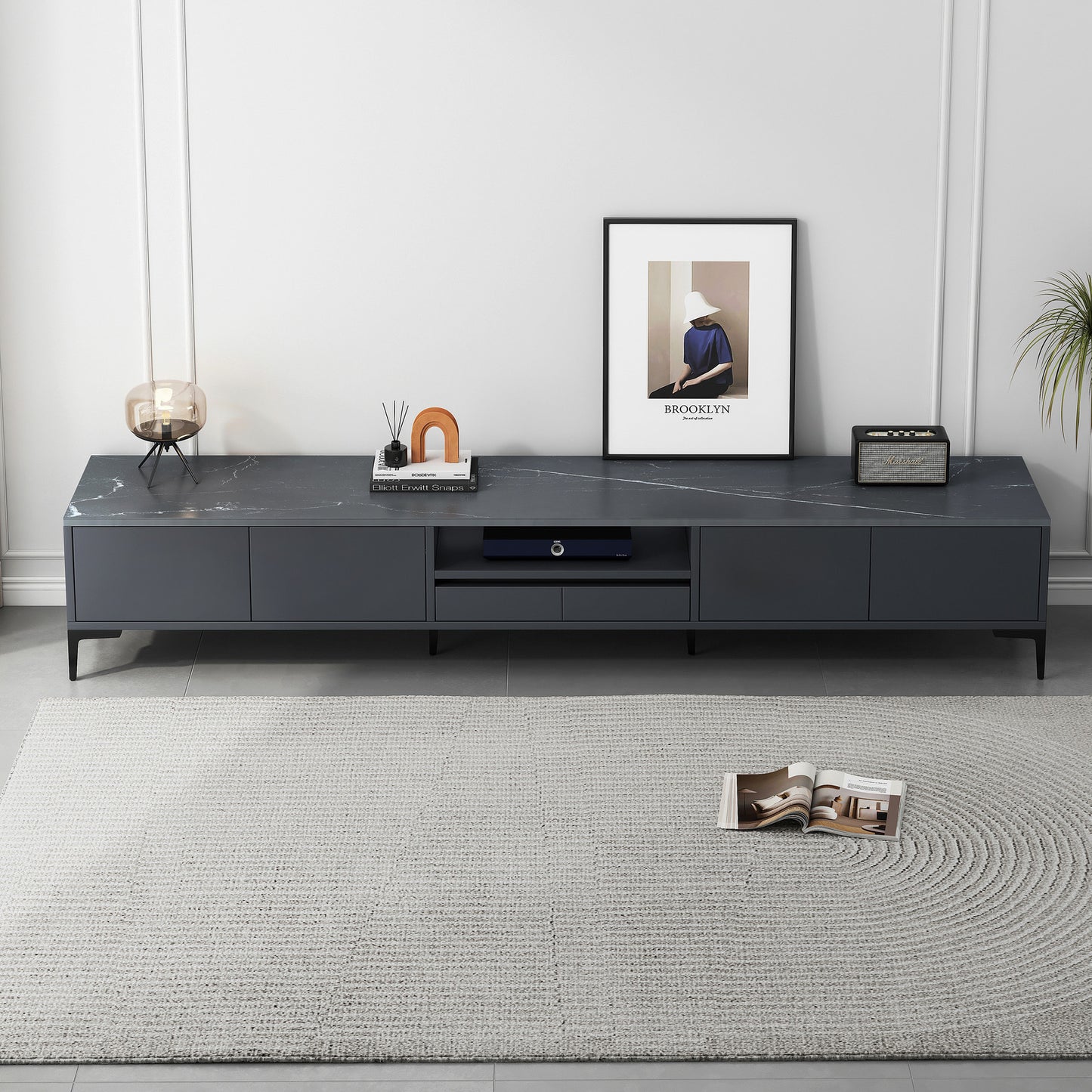 2m Minimalist TV Cabinet Entertainment Unit 200cm