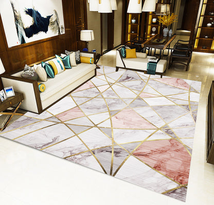 Luxury Marble Pattern Rug Carpet Mat (160 x 120)