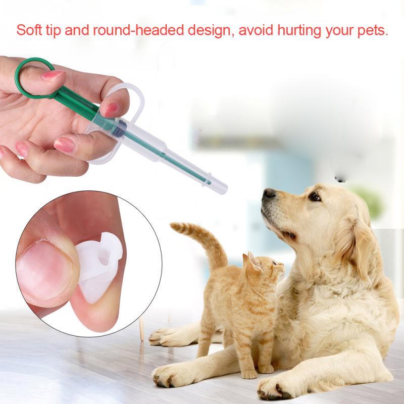 Pet Pill Feeder Medical Feeding Syringe Tablet Dispenser Tool for Dogs, Cats, Animals