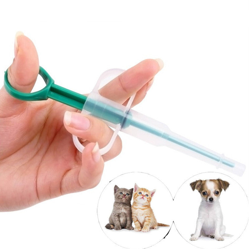 Pet Pill Feeder Medical Feeding Syringe Tablet Dispenser Tool for Dogs, Cats, Animals