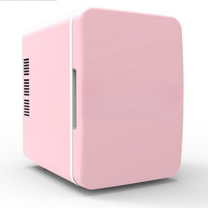 Compact Mini Fridge Portable Skincare Drinks Snacks Cooler - Pink