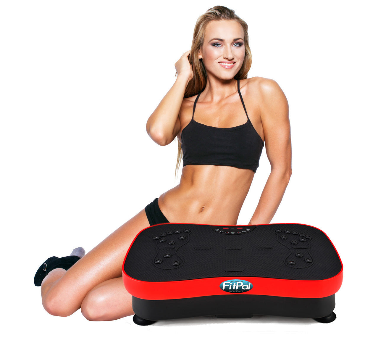 Ultra Slim Vibration Machine Whole Body Shaper Plate (Red)