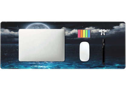 Large Gaming Desk Mat Waterproof Anti-Slip Mouse Pad Ocean Design