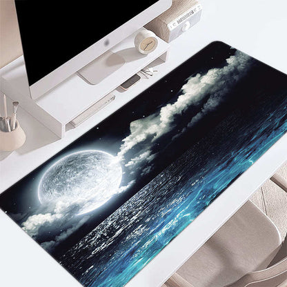 Large Gaming Desk Mat Waterproof Anti-Slip Mouse Pad Ocean Design