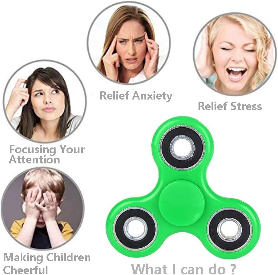 Fidget Spinner Stress Relieving Toy (Green)