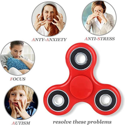 Fidget Spinner Stress Relieving Toy (Red)