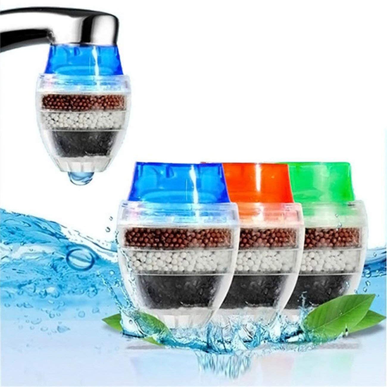 Natural Healthy Water Filter Tap Faucet Purifier Carbon Filtration Cartridge