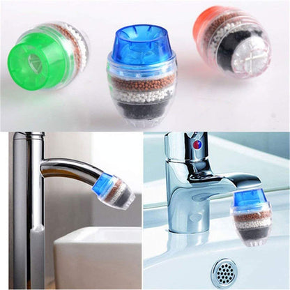 Natural Healthy Water Filter Tap Faucet Purifier Carbon Filtration Cartridge