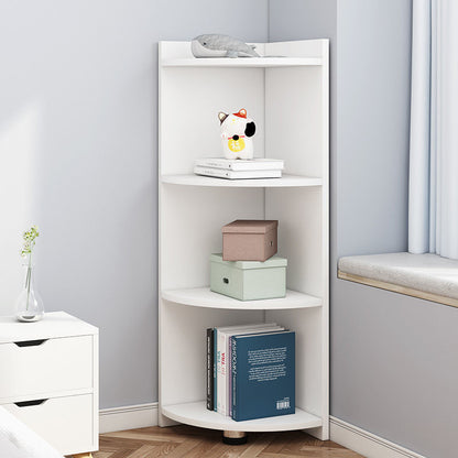 Inspire 4 Tier Stylish Wooden Corner Shelf Unit (White)