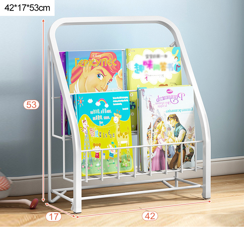 Amaze 2-Tier Bookcase Storage Shelf Magazine Rack