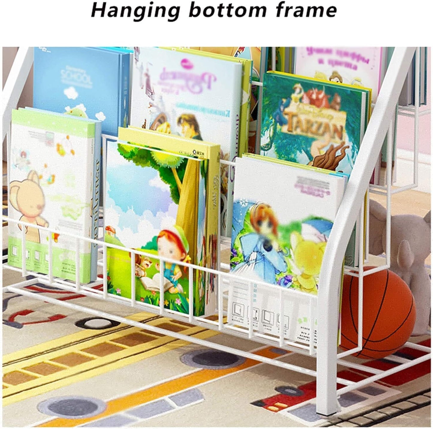 Amaze 2-Tier Bookcase Storage Shelf Magazine Rack