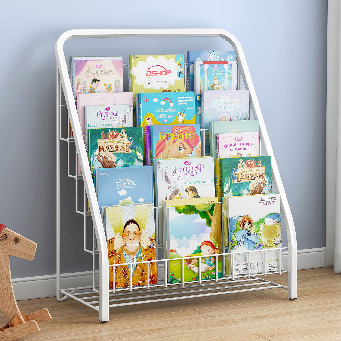 Amaze 5-Tier Bookcase Storage Shelf Magazine Rack