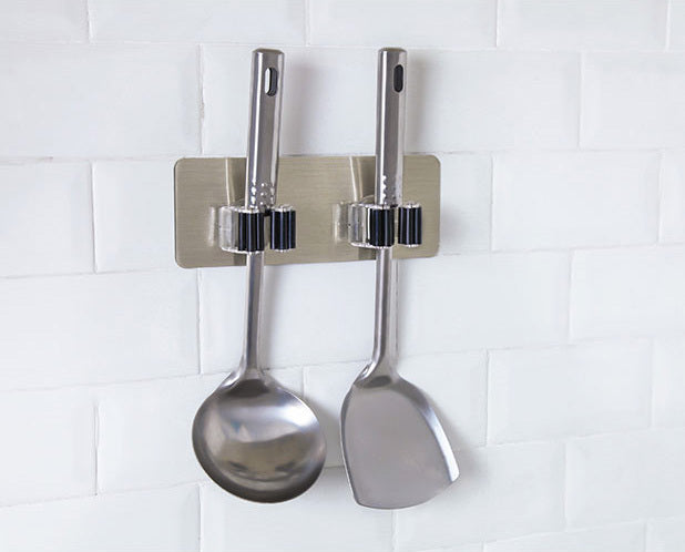 2-Rack Wall Mounted Mop Organiser Holder Hanger