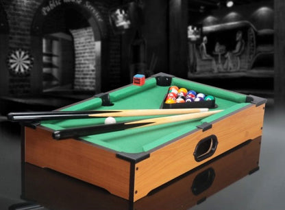 Mini Wooden Pool Table Billiard Game Set