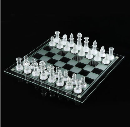 Deluxe Glass Chess Game Set