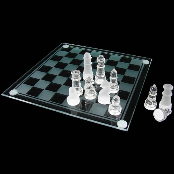 Deluxe Glass Chess Game Set