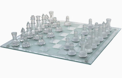 Deluxe Glass Chess Game Set