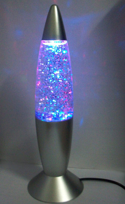 Glitter Motion Mini Lava Lamp Color-Changing Sparkling LED Portable Night Light