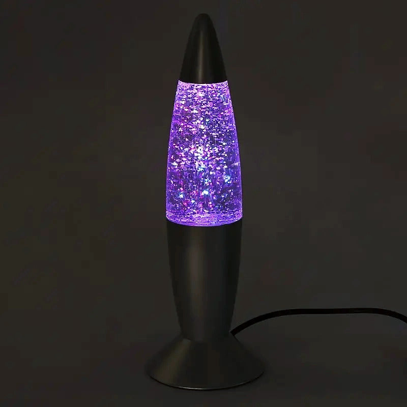 Glitter Motion Mini Lava Lamp Color-Changing Sparkling LED Portable Night Light