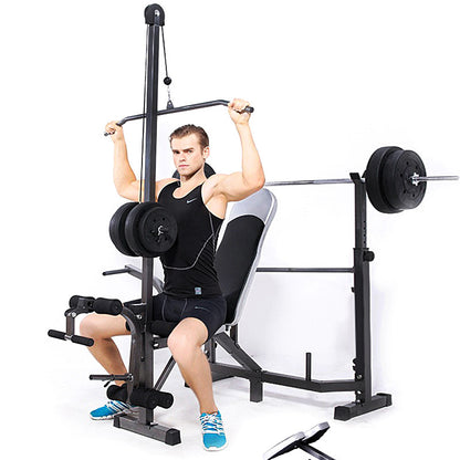 Fitpal 6 In 1 Multi-Station Weight Bench Press Pull Down Home Gym