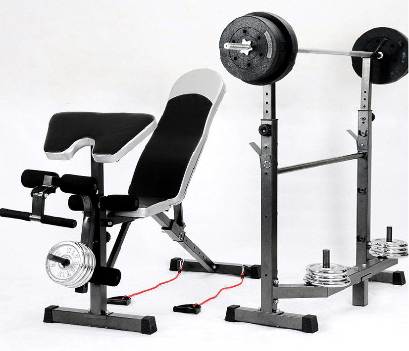 Fitpal 6 In 1 Multi-Station Weight Bench Press Pull Down Home Gym