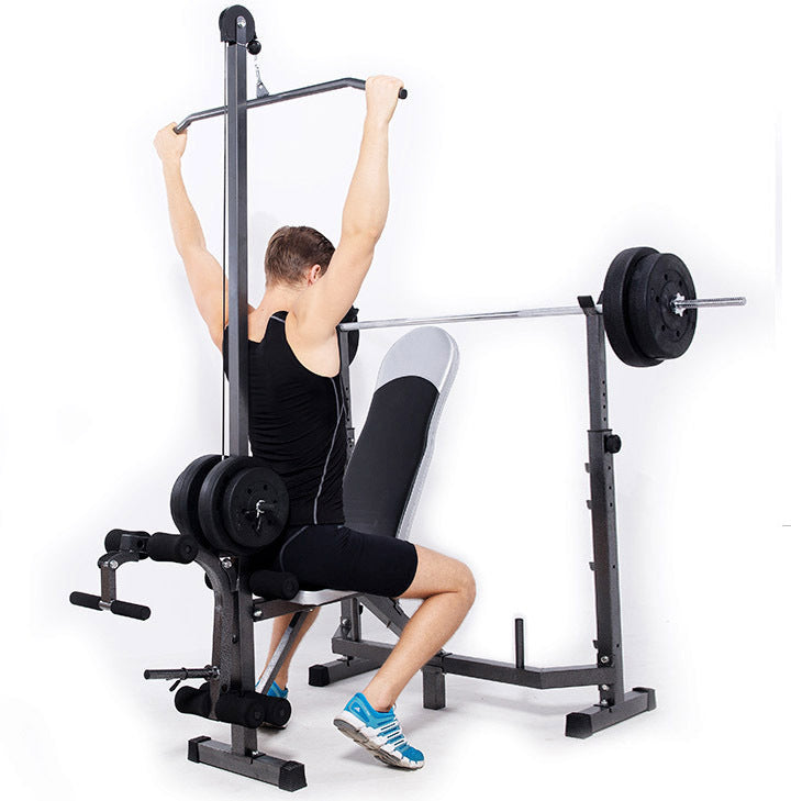 Fitpal 6 In 1 Multi-Station Weight Bench Press Pull Down Home Gym