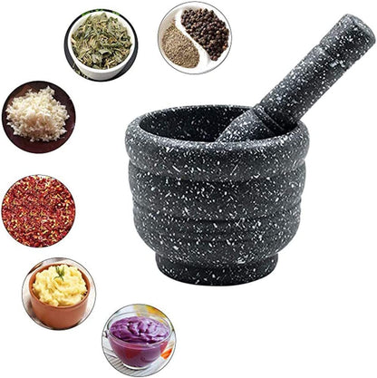 Garlic Masher Bowl Set Multifunction Grinding Mashing Jar