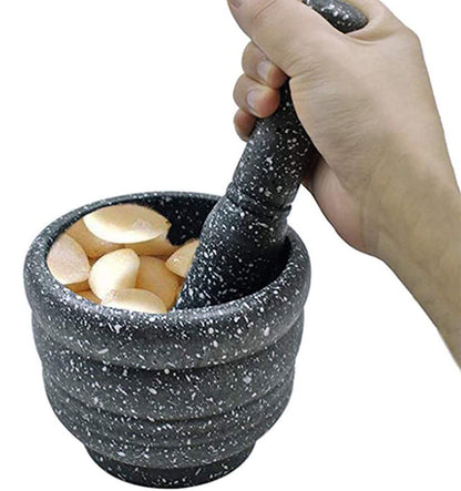 Garlic Masher Bowl Set Multifunction Grinding Mashing Jar