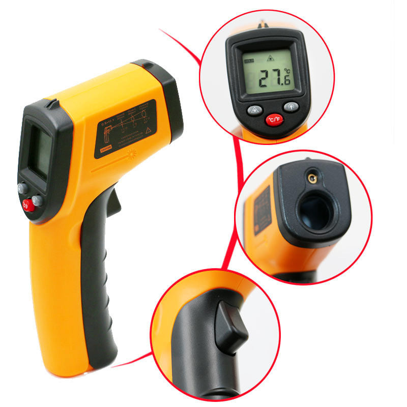 Infrared Non-contact Thermometer with Laser Aimpoint