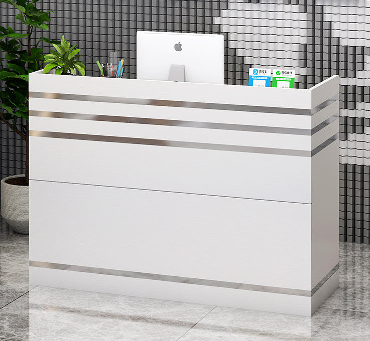 Impressions Reception Desk Counter with Shelves