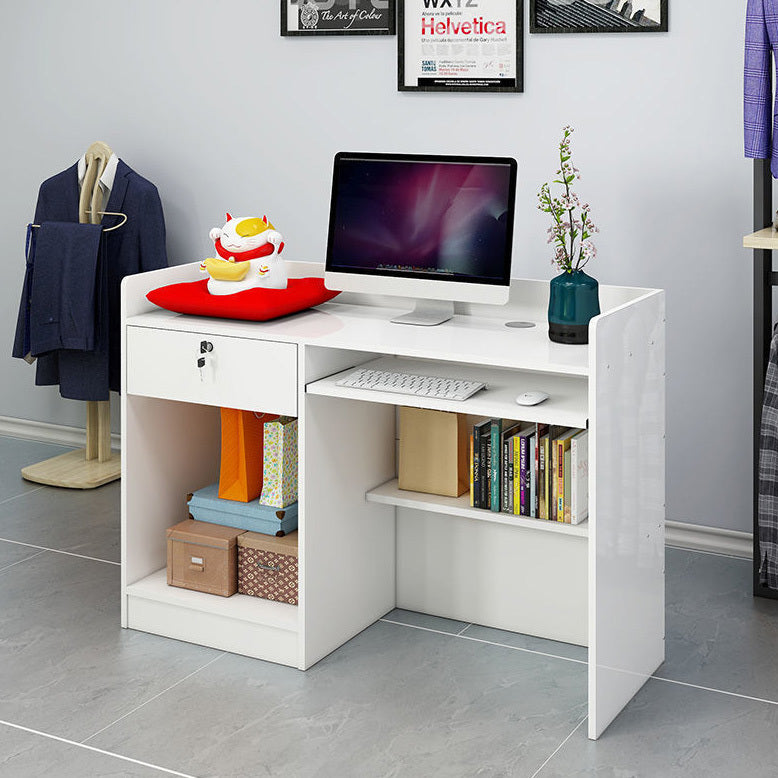 Impressions Reception Desk Counter with Shelves