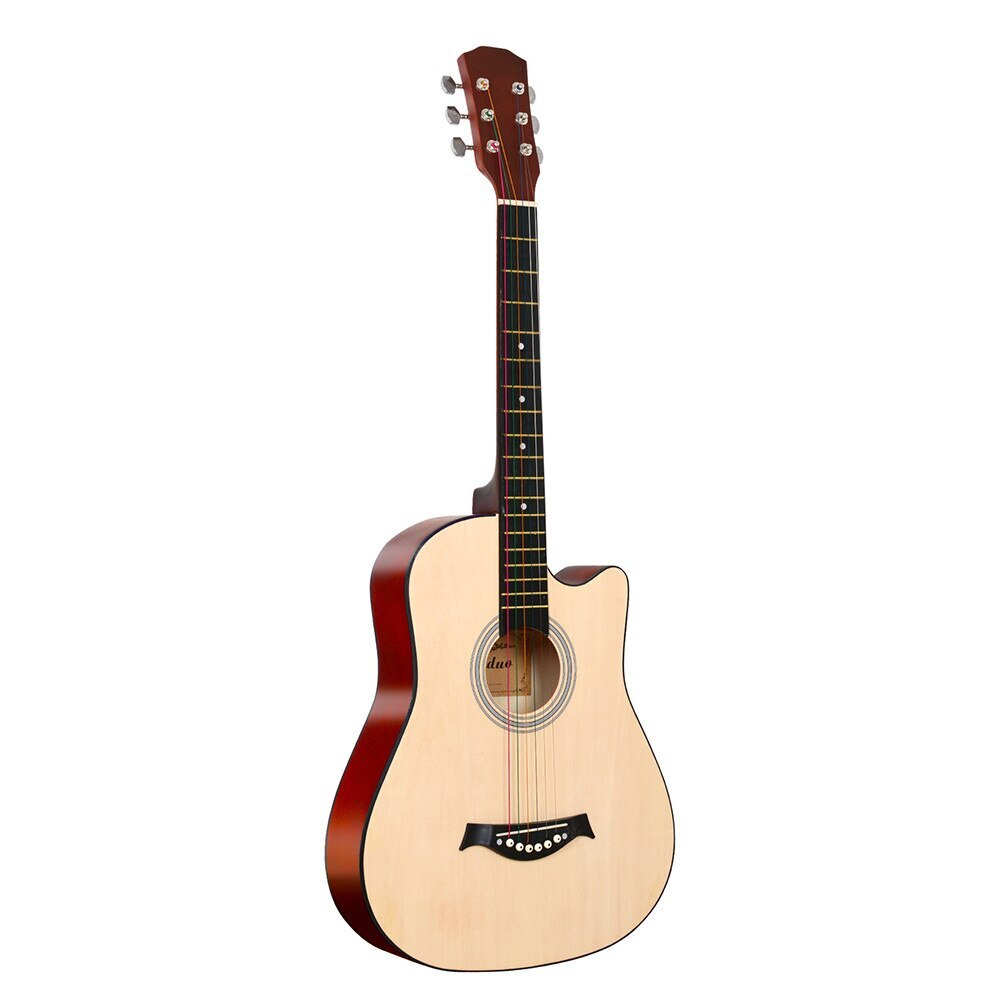 38" Natural Wood Acoustic Guitar