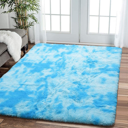 Luxe XL Blue Oasis Soft Shag Rug (300 x 200)