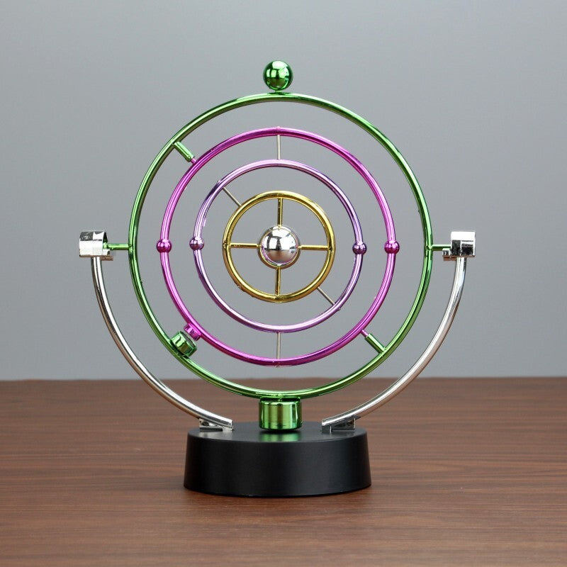 Kinetic Art Perpetual Motion Galaxy Wheel Executive Desk Toy