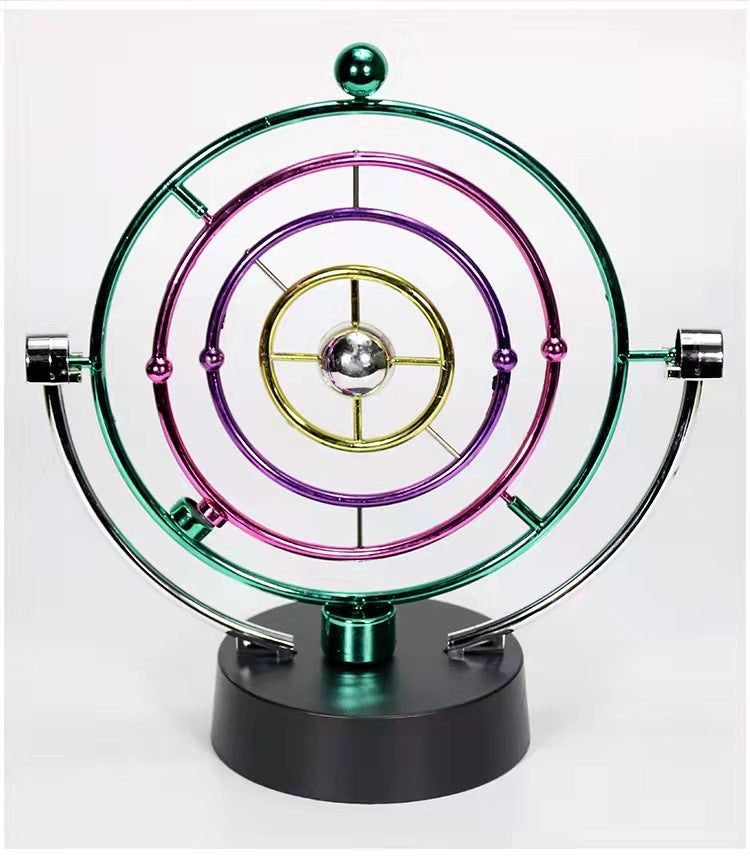 Kinetic Art Perpetual Motion Galaxy Wheel Executive Desk Toy