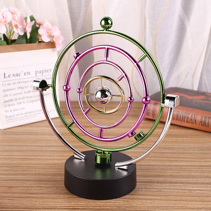 Kinetic Art Perpetual Motion Galaxy Wheel Executive Desk Toy