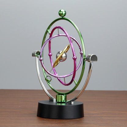 Kinetic Art Perpetual Motion Galaxy Wheel Executive Desk Toy