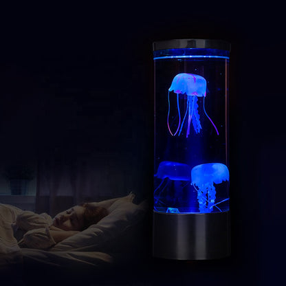 Jellyfish Tank Sea Water Lamp Jelly Fish Colour-Changing Night Light