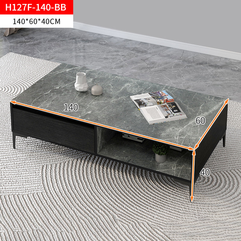 Minimalist Large Coffee Table with Storage