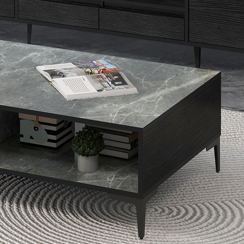 Minimalist Large Coffee Table with Storage