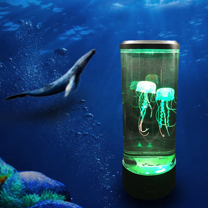 Jellyfish Tank Sea Water Lamp Jelly Fish Colour-Changing Night Light