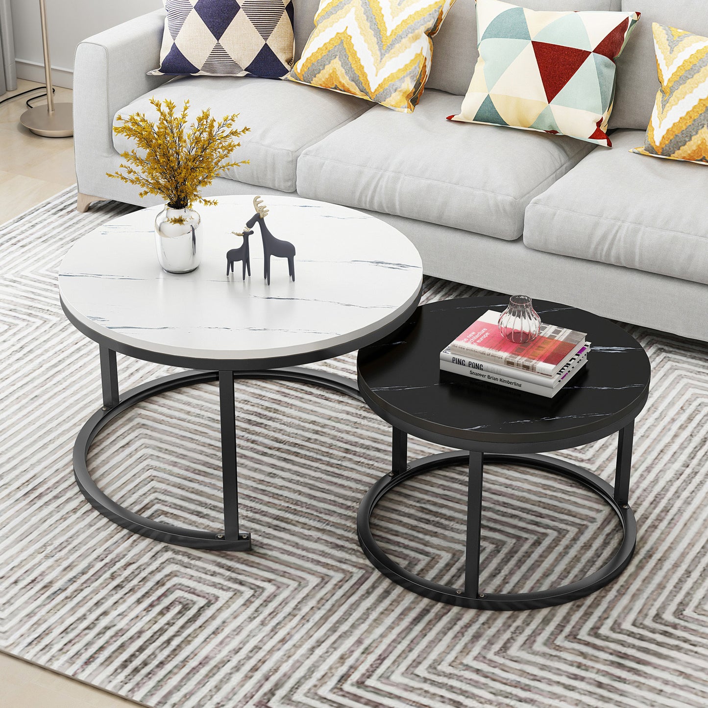 Synergy 2 In 1 Designer Nesting Coffee Tables